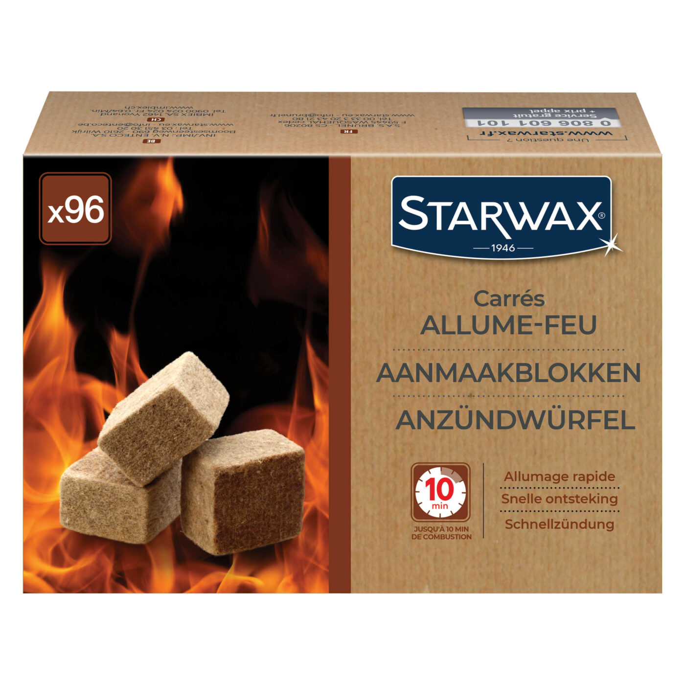 Starwax - Carrés allume-feu