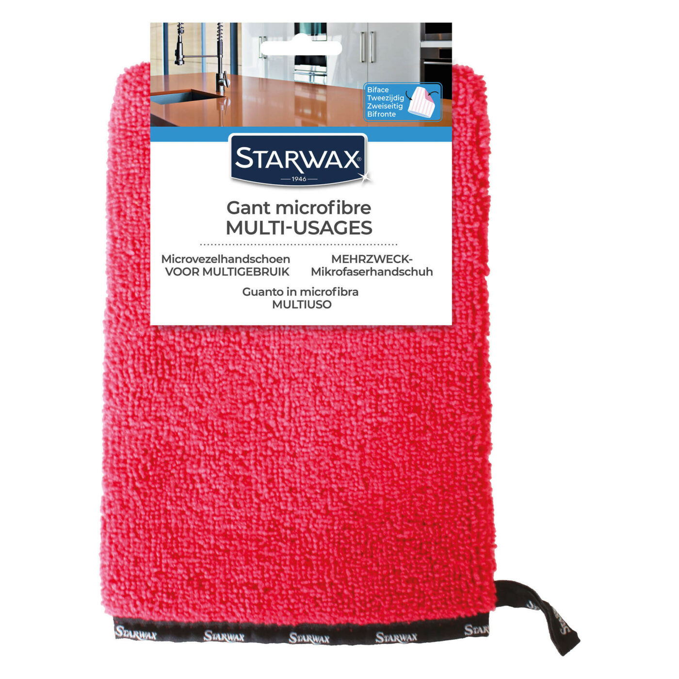 Starwax - Gant microfibre biface multi-usages