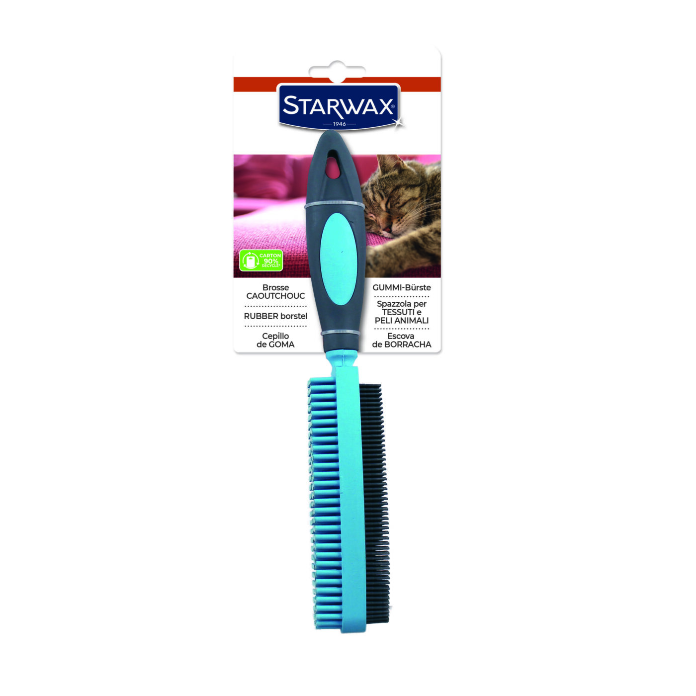 Starwax - Brosse caoutchouc pour textile