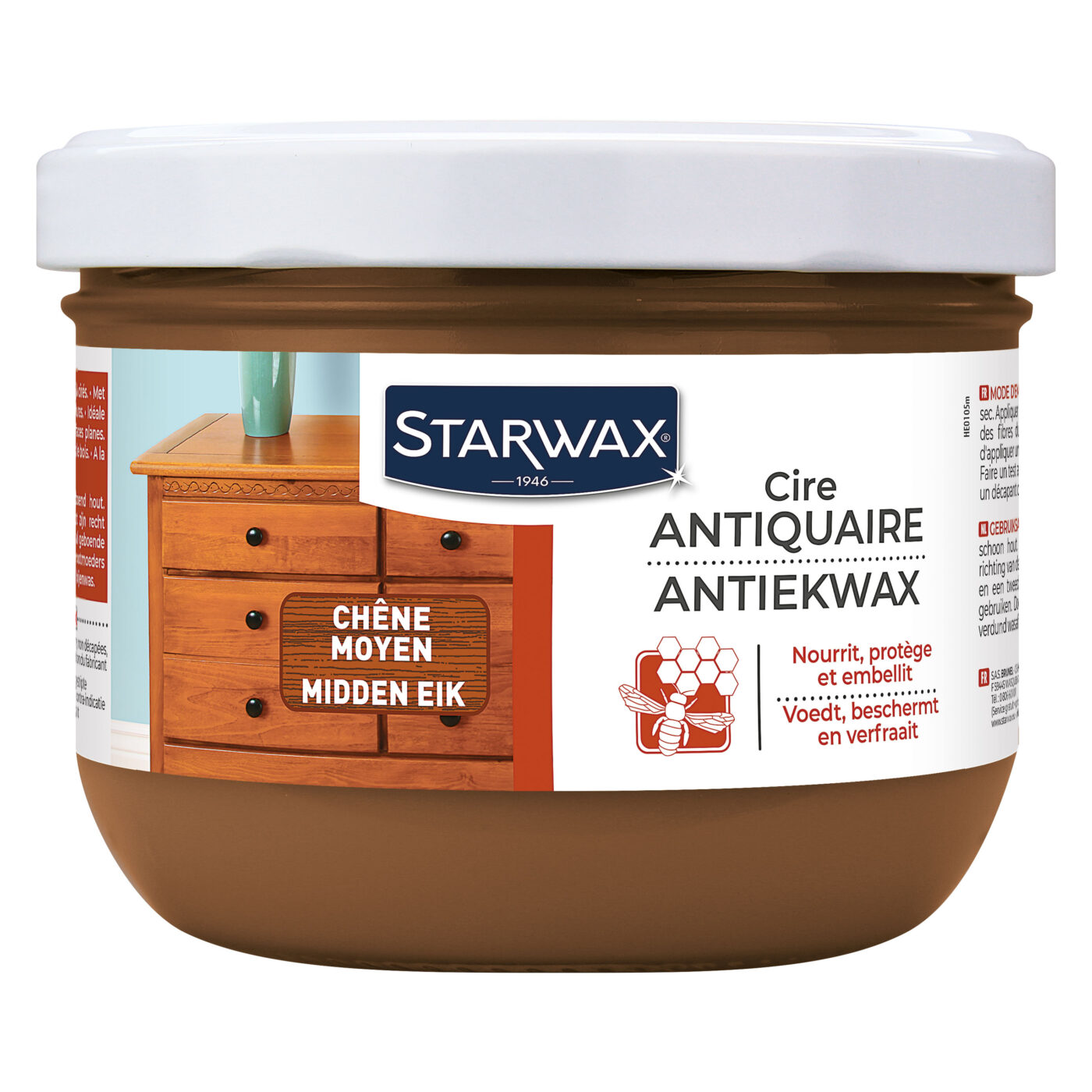 Starwax - Cire antiquaire pâte pour bois cirés