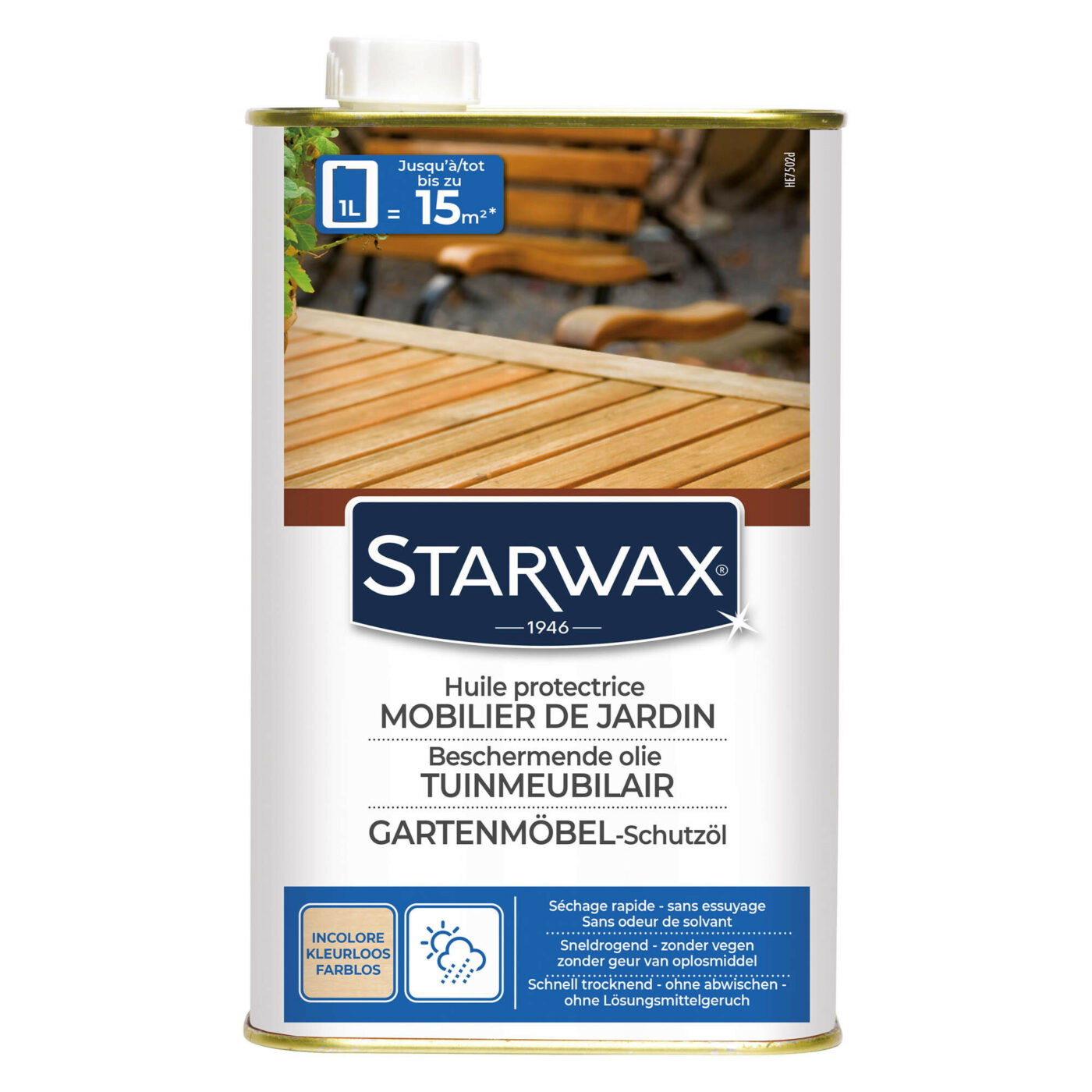 Starwax - Huile protectrice pour mobilier de jardin