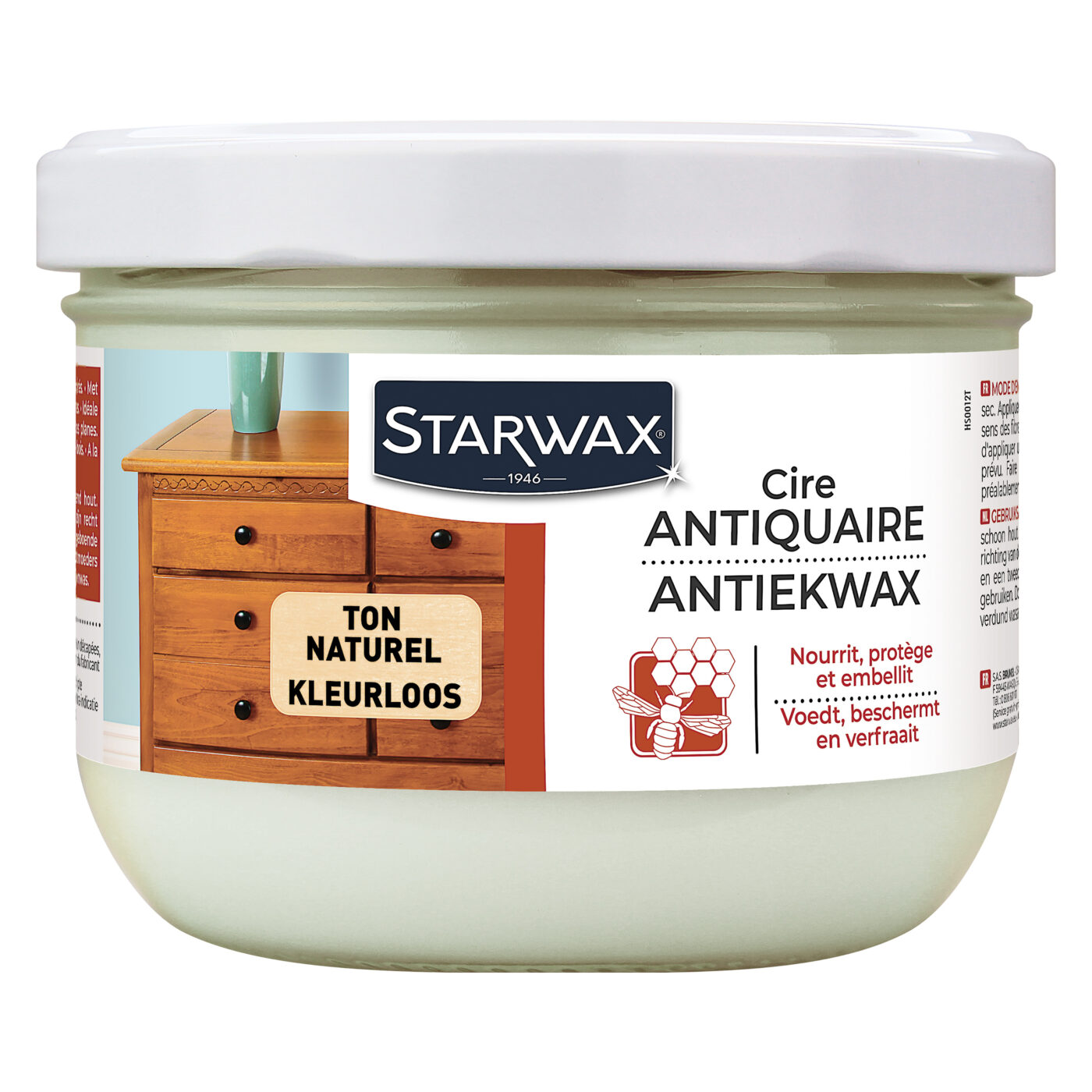 Starwax - Cire antiquaire pâte pour bois cirés