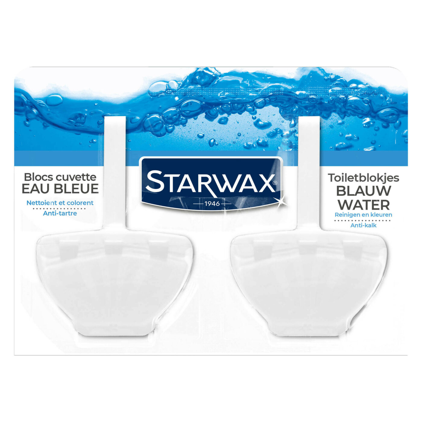 Starwax - Blocs cuvette eau bleue pour WC